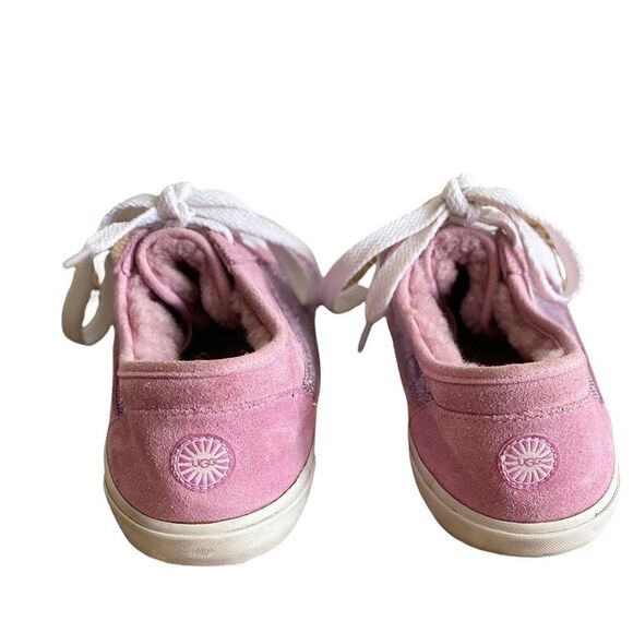 UGG Pink Sparkle Sneakers Size 6 - Picture 4 of 7